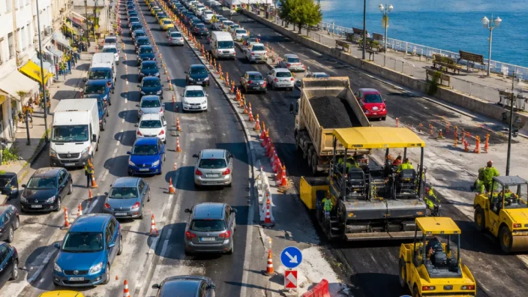 Κυκλοφοριακό «φράξιμο» στη Χαλκίδα από εργασίες και προσωρινές ρυθμίσεις δρόμων