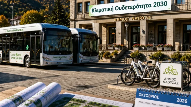 Νάουσα: Δήμος προκηρύσσει Στρατηγικό Σχέδιο για κλιματική ουδετερότητα έως το 2030