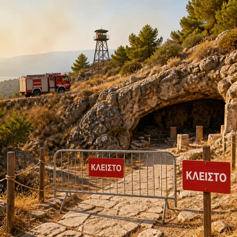 Κλείνει το Δικταίο Άντρο στην Κρήτη ενόψει κατηγορίας κινδύνου πυρκαγιάς 5