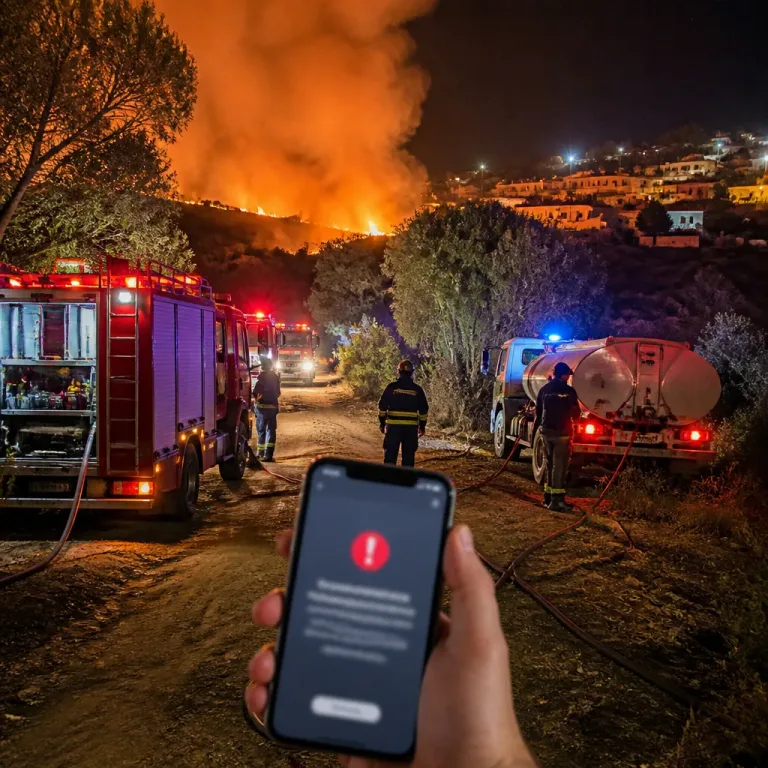 Υπό έλεγχο η πυρκαγιά στην Κριτσά Λασιθίου — 48 πυροσβέστες επιχείρησαν, 112 έστειλε προειδοποίηση