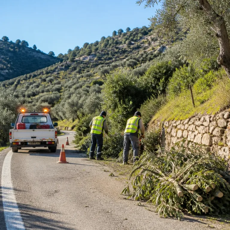Συνεχίζονται οι εργασίες καθαρισμού στο επαρχιακό οδικό δίκτυο της Π.Ε. Λασιθίου με στόχο την ασφάλεια