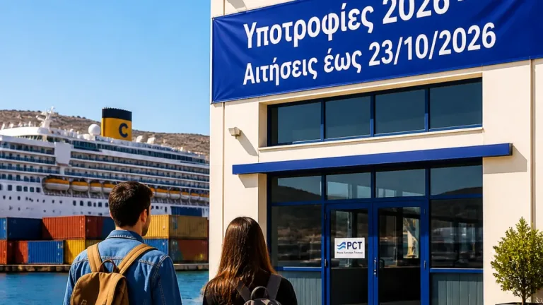 PCT: Υποτροφίες για πρωτοετείς φοιτητές από το Πέραμα με καταληκτική ημερομηνία 23/10
