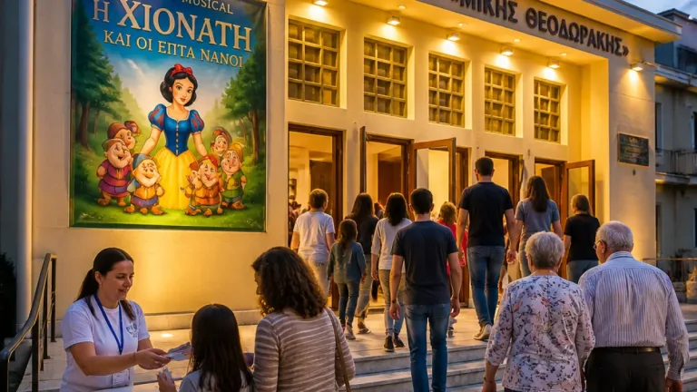 Πέραμα: Δωρεάν παιδική παράσταση «Η Χιονάτη και οι 7 υπέροχοι μουσικοί» απόψε στο Δημοτικό Θέατρο