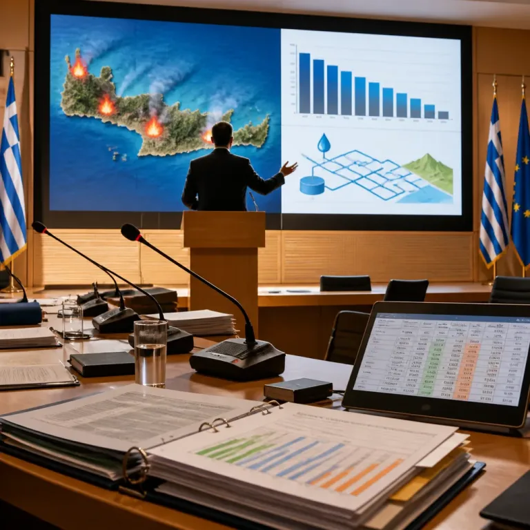Μ. Μητσοτάκης: πρόωρη αποπληρωμή χρέους και έργα νερού στην Κρήτη — απολογισμός για τις φετινές πυρκαγιές