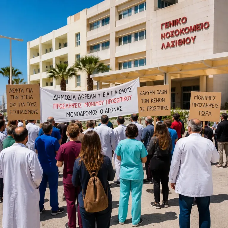 Κοινό μέτωπο στο Λασίθι κατά την επίσκεψη Γεωργιάδη: αιτήματα για στελέχωση και χρηματοδότηση
