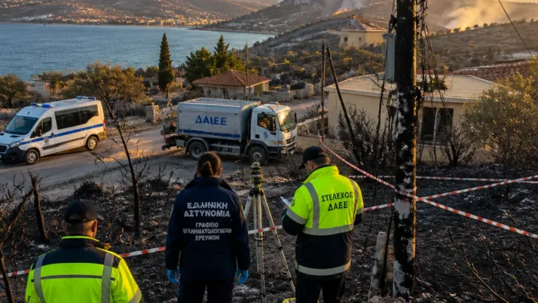 Σαλαμίνα: Εντατικές έρευνες για τα δύο μέτωπα της πυρκαγιάς — τρία βασικά σενάρια