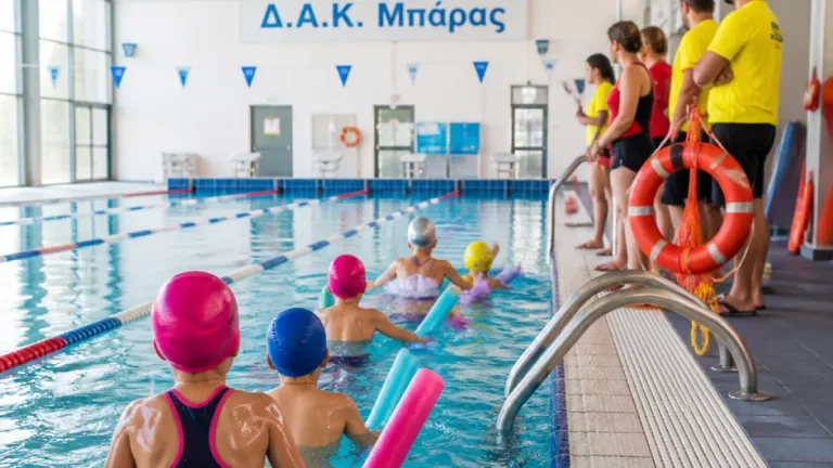 Σχολικά μαθήματα κολύμβησης στα Τρίκαλα: η πρώτη βουτιά στο Δ.Α.Κ. Μπάρας