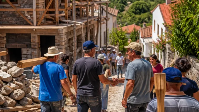 Σουφλί: Το χωριό Ρούσσα χτίζει συλλογικά σπίτι για νεαρό ζευγάρι