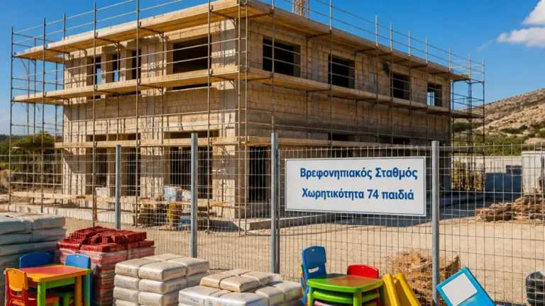Στην τελική φάση ο νέος βρεφονηπιακός σταθμός στην Αντιμάχεια