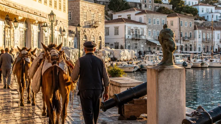 Ύδρα: το λιμάνι, τα αρχοντικά και η καθημερινότητα που μοιάζει να σταμάτησε