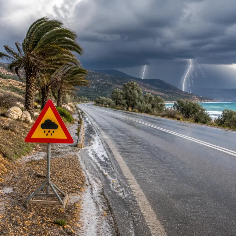 Έκτακτη προειδοποίηση για ισχυρές βροχές και κεραυνούς στο Λασίθι — σύσταση προσοχής