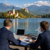 Magyar Péter és Janez Janša négyszemközti tárgyalása a Bledi-tónál: közlekedés és energetika a fókuszban