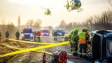 Súlyos sérüléssel járó baleset Debrecen–Nagycsere közelében, mentőhelikoptert is riasztottak