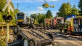 Súlyos vonatbaleset Galgagután: öt tagú család utazott az autóban, több sérült kórházban