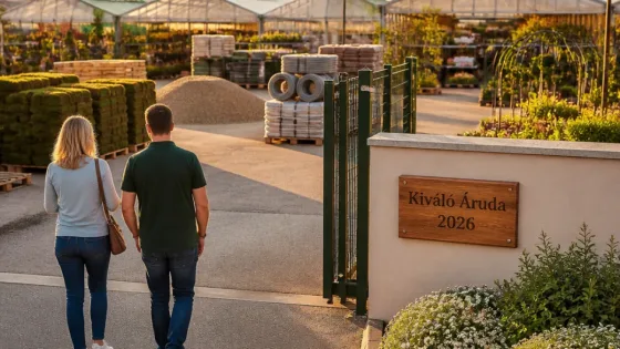 Gödöllői Kertészet kapta a 2026-os Kiváló Áruda díjat — fél évszázados helytállás és fejlesztés