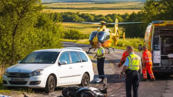 Halálos baleset Kiskunhalasnál: 61 éves robogóst gázolt el egy 18 éves sofőr