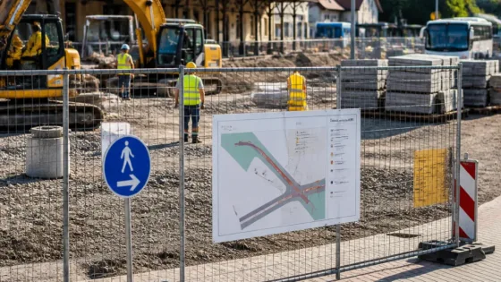 Kőszeg megújuló közlekedése: elkezdődik az intermodális csomópont kivitelezése