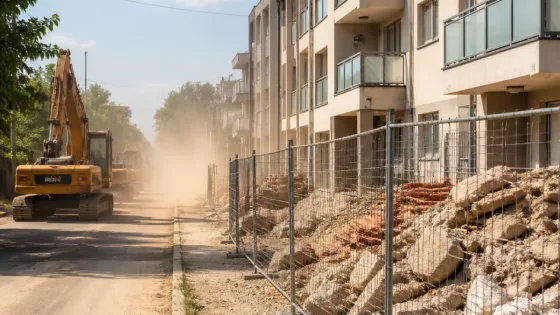 Paks: lakók tiltakoznak a Hajnal utcai rekonstrukció okozta por és zaj miatt