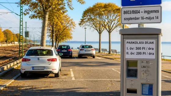 Siófok: szezon vége után megváltozott a parkolási rend — mikor ingyenes a várakozás?