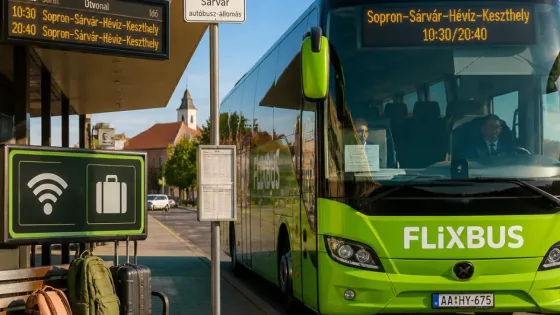 Új, átszállás nélküli FlixBus-járat köti össze Sárvárt Sopronnal és a Balaton-fürdővárosokkal