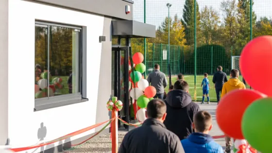 Új öltözőblokkot adtak át a DLSZ Arénában Dunaújvárosban
