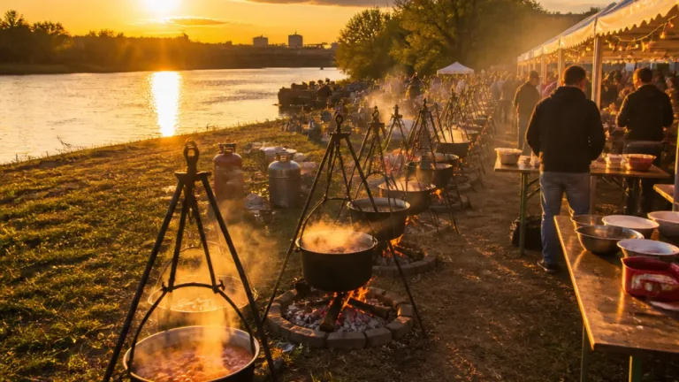 Baja harmadszor: pacalpörkölt-verseny a Duna-parton vonzotta a helyieket