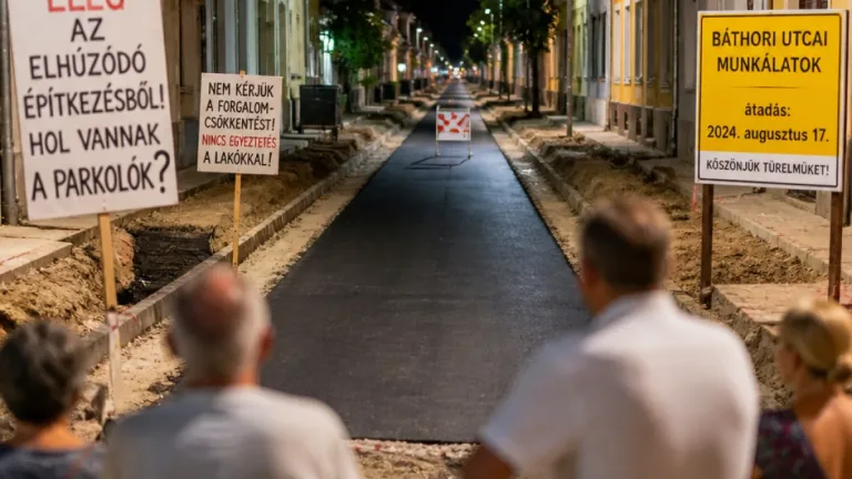 Baja: vita a Báthori utca kétsávossá tétele körül — a lakók tiltakoznak, a tervek maradnak