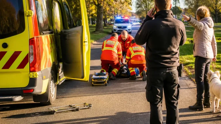 Beteg ellátása közben feltörték a mentőautót — egy járókelő és egy biztonsági őr akadályozta meg a nagyobb kárt