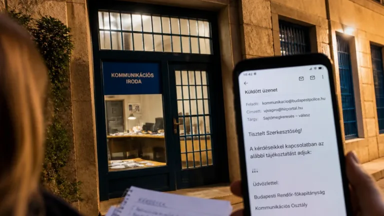 Budapest: vita a rendőrség kommunikációjáról után gúnyos e‑mail került nyilvánosságra