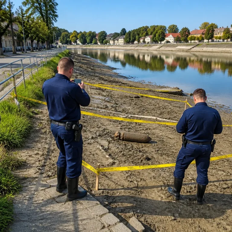 Eltűnt második világháborús robbanótest a Dunából — a rendőrség a lakosság segítségét kéri