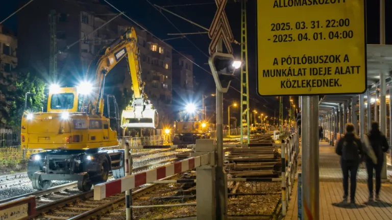 Éjszakai vasúti munkákra készüljenek Eger környékén — zajhatásra kell számítani