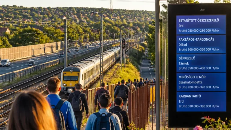 Érd: hogyan alakítja a budapesti közelség és a helyi kínálat az ingázók munkaválasztását