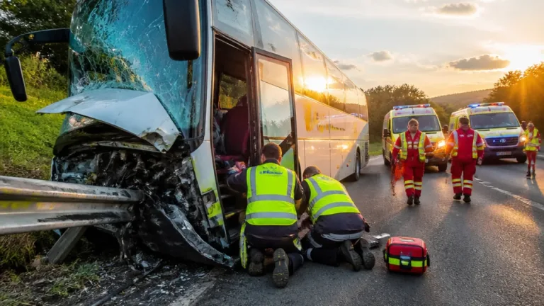 Eszméletét vesztette vezetés közben egy buszsofőr – kollégái és mentők együtt mentették meg az életét
