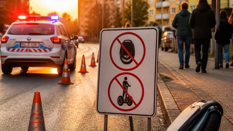 Figyelmeztetés Békéscsabán: életveszélyes az úttesten használni a monowheelt és a segwayt
