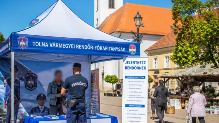 Folytatódik a rendőrségi toborzás Tolnában: Bonyhádon és Gyönkön is várják az érdeklődőket