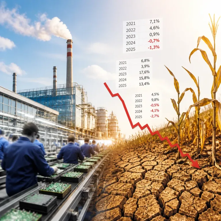 Iparral és szolgáltatásokkal 1,7 százalékos a GDP‑növekedés, az agrárium húzza le az adatot