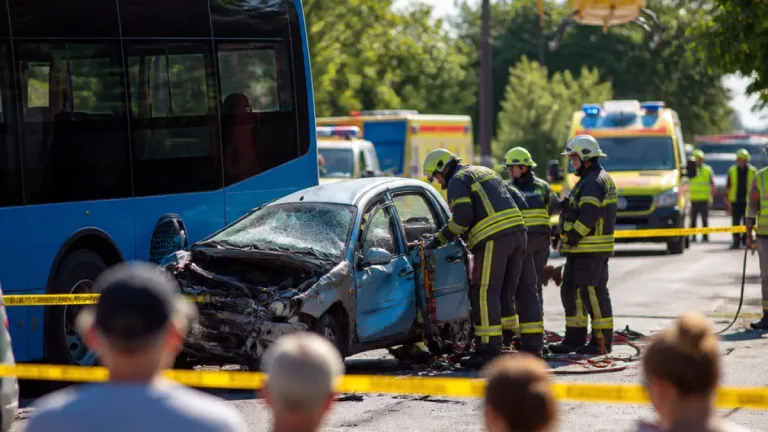 Halálos buszbaleset Fehérvárcsurgón: egy ember meghalt, többen megsérültek