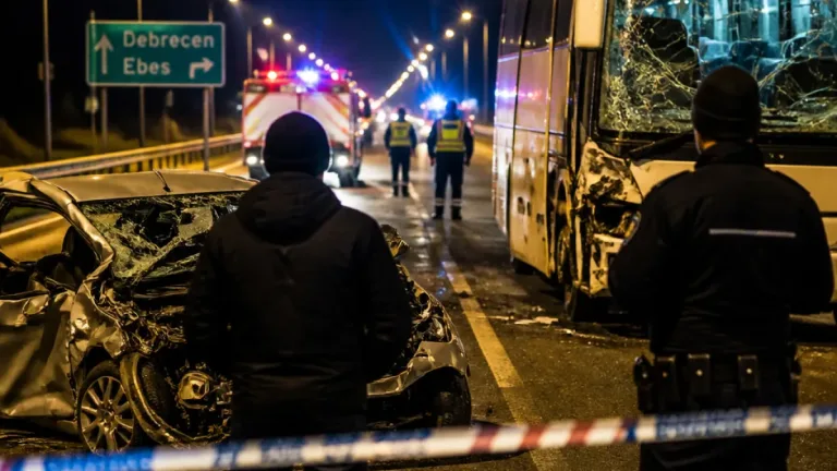 Halálos kimenetelű baleset a 4-es főúton: Debrecenhez kötődő CATL-utasok a buszon
