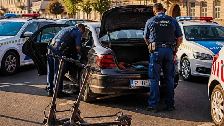 Hatalmas rendőri razzia Hajdúböszörményben: őrizetben hat ember, több drogot és lopott rollert találtak
