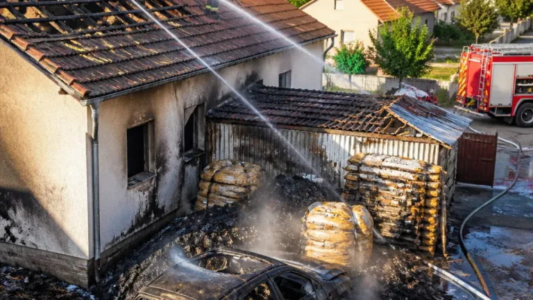 Hegesztés miatt keletkezett tűz Békésen: autó, tárolt anyagok és egy családi ház is lángra kapott