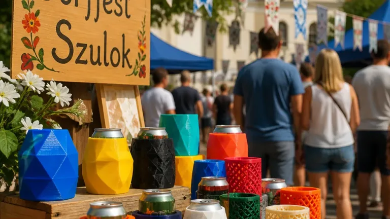 Helyi mérnök 3D‑nyomtatott sörösdoboz-tartóval dobja fel a szuloki Dorffestet