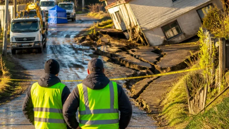 Heves esőzések után talajsüllyedés veszélye: háztartásokat fenyeget a Yen Khuong községben kialakult sérülékeny terület