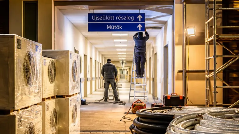 Hűtésrekonstrukcióval biztosították az újszülöttek és a műtők hőmérsékletét a zalaegerszegi kórházban