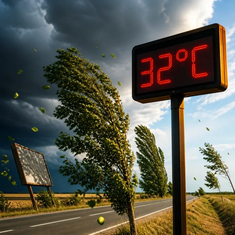 Hidegfront érkezik: viharos széllökések és helyenként 30°C feletti hő várható