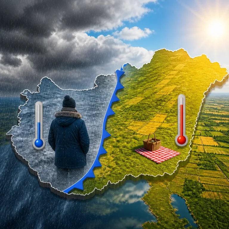 Hidegfront kettészakítja az országot: nyugaton lehűlés, keleten marad a nyárias meleg