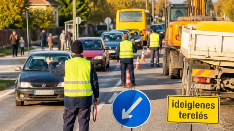 Iskolakezdésre szünetel a budapesti irányú munkavégzés az 52-es egyes csomópontjainál