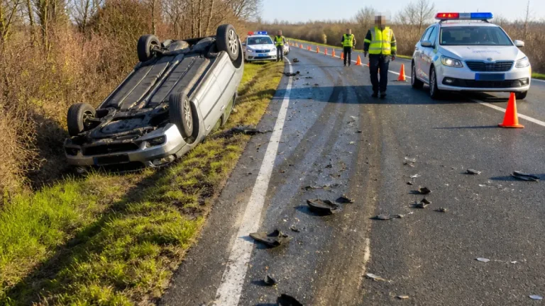 Ittas sofőr borult árokba Zalakarosnál, a jármű totálkáros lett