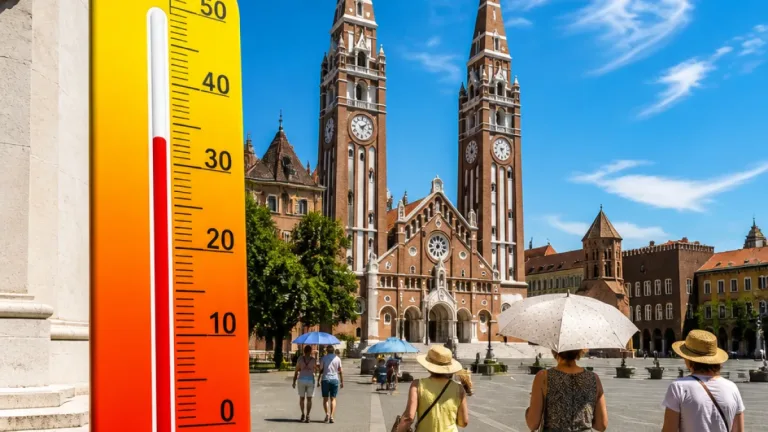 Kánikula marad a megyében: 30–35 fok, elsőfokú figyelmeztetés Csongrád‑Csanádra