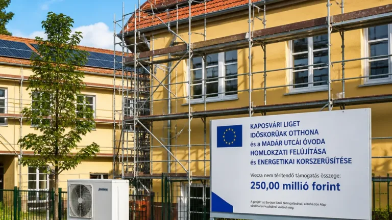 Kaposvár Cserben zöldül: uniós pénzből újul meg idősotthon és óvoda