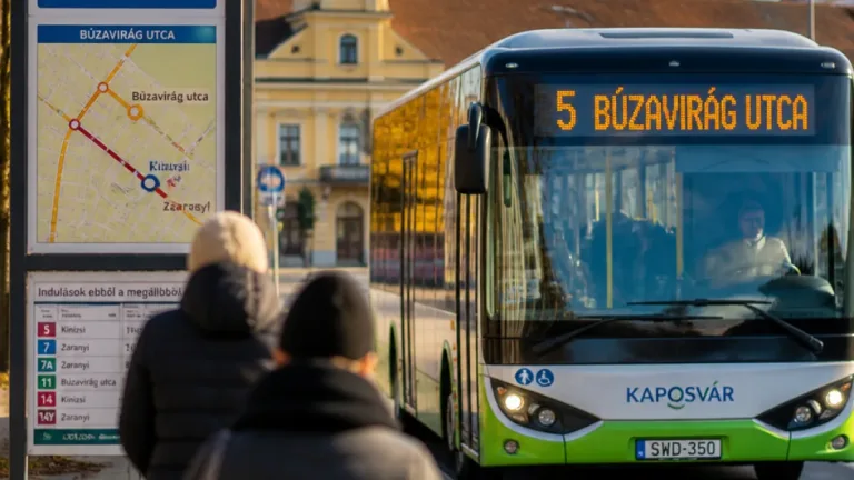 Kaposvár: novembertől új menetrend — több járat, új utcák és könnyebb kapcsolat a vasúttal